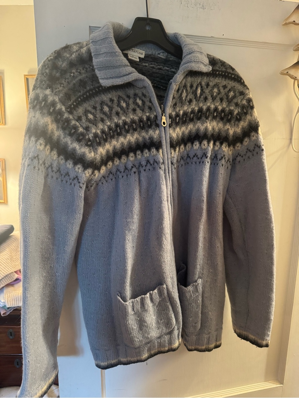 Ann Taylor Wool Cardigan ~L